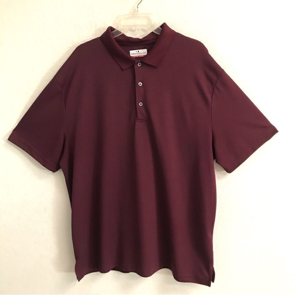 Grand Slam burgundy polo shirt XXL